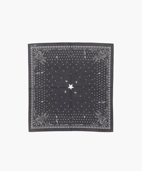 agnes b. FEMME(アニエスベー　ファム)/KD40 HANDKERCHIEF BANDANA バンダナ柄ハンカチ/ブラック