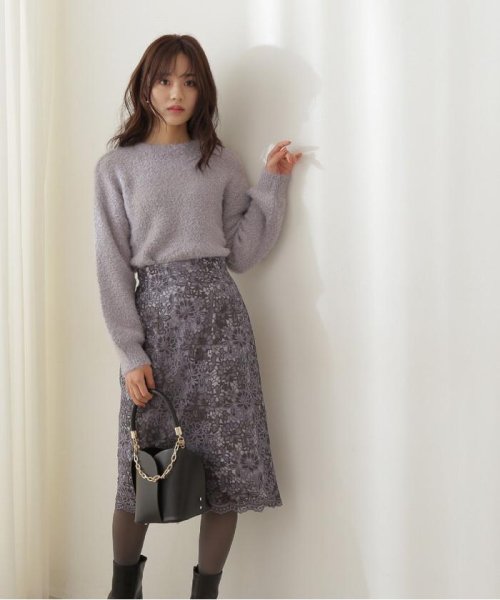 ツートーンケミカルレースタイトスカート プロポーション ボディドレッシング Proportion Body Dressing Magaseek