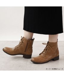 Lirio blanco/ブーツ レディース 秋冬 ショート 丈　袴 ブーツ  卒業式 靴 ブランド ローヒール レースアップ 38cmヒール ぺたんこ シンプル ベ/504247714