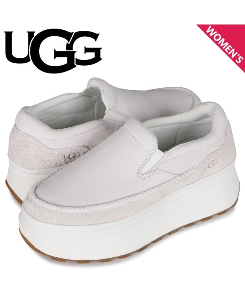 セール Ugg アグ スニーカー スリッポン レディース 厚底 マリン Marin Slip On ホワイト 白 アグ Ugg Magaseek