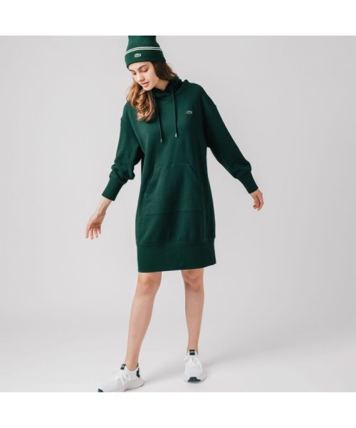 裏毛スウェットフーディワンピース ラコステ Lacoste Magaseek
