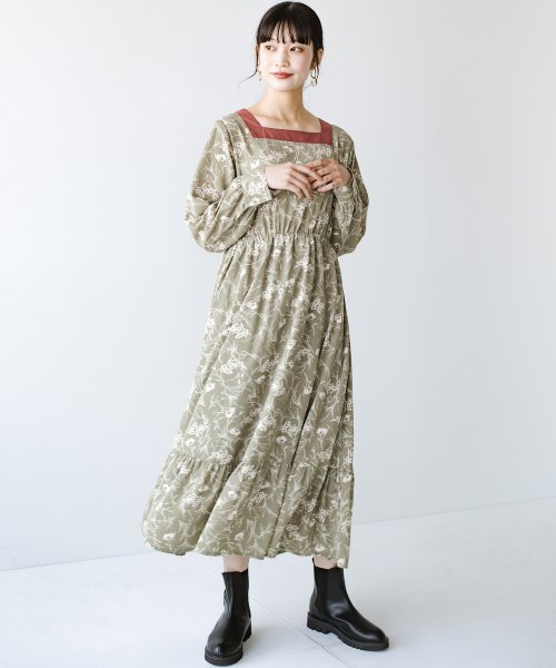 セール ハコ Haco F 360度かわいいにぬかりなし 重ね着コーデもおまかせできる後レースアップワンピース Magaseek