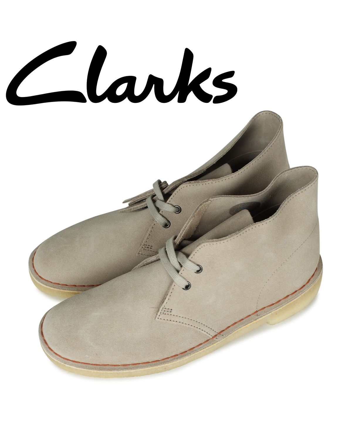 クラークス Clarks デザートブーツ ブーツ メンズ スエード DESERT BOOT ベージュ 26155527