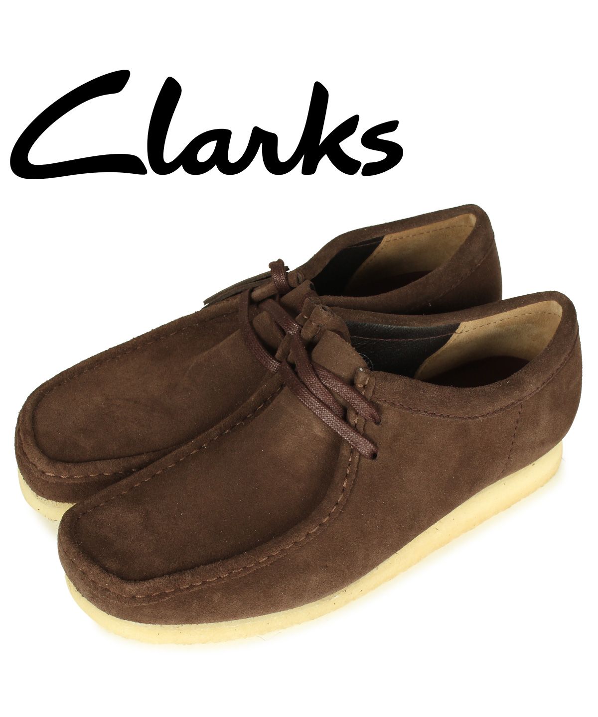 クラークス Clarks ワラビーブーツ メンズ スエード WALLABEE BOOT ダーク ブラウン 26156606