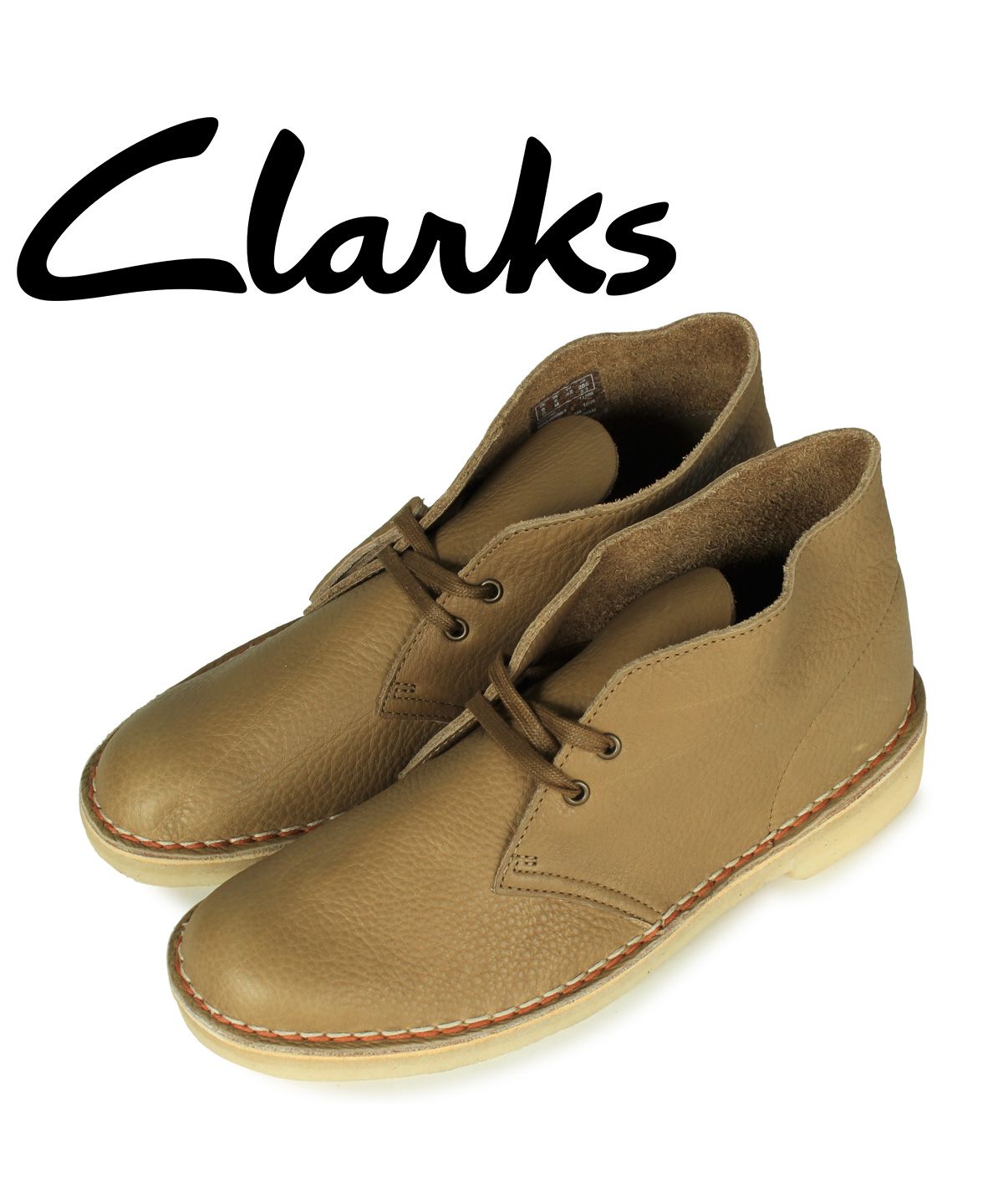 クラークス Clarks デザートブーツ メンズ レザー DESERT BOOT ダーク オリーブ 26157317