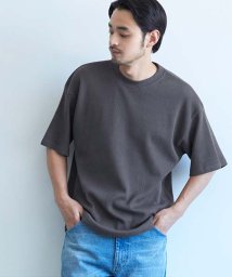 coca(コカ)/クルーネックワッフルTシャツ/CHARCOAL