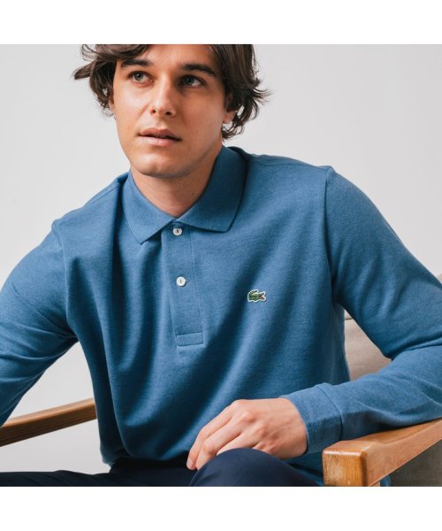 長袖 リブ カラ ポロシャツ L1313 杢 長袖 ラコステ メンズ Lacoste Mens Magaseek