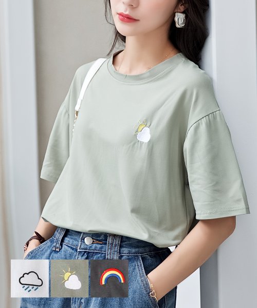 セール さりげないロゴがオシャ可愛いtシャツ メゾンドラティール Maison De Latir Magaseek