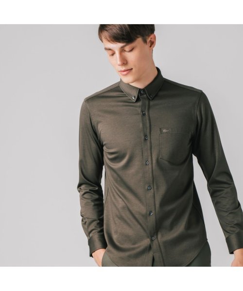 セール シャークスキンボタンダウンシャツ ラコステ メンズ Lacoste Mens Magaseek