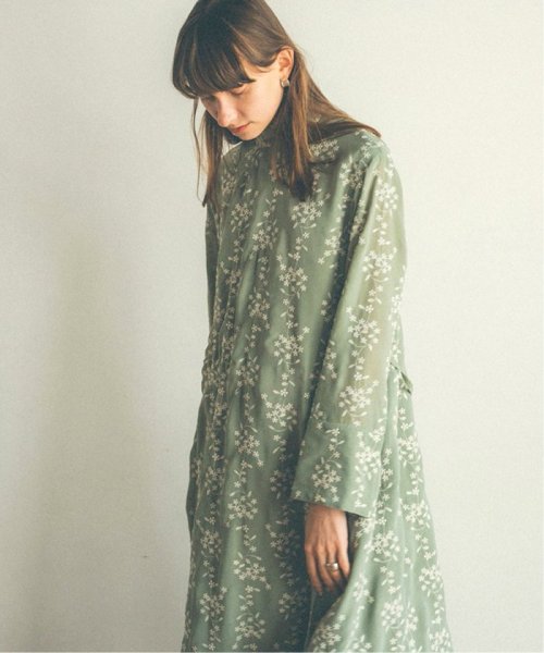 Clane クラネ Stripe Flower Embroidery ワンピース スローブ イエナ Slobe Iena Magaseek