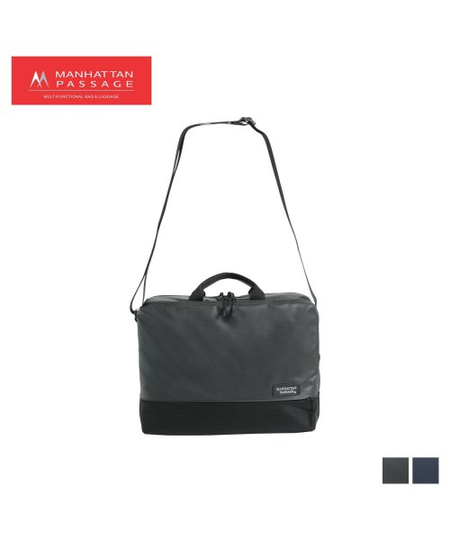 MANHATTAN PASSAGE(マンハッタンパッセージ)/マンハッタンパッセージ MANHATTAN PASSAGE バッグ ショルダーバッグ メンズ 9L SHOULDER BAG PLUS 2.1 ブラック ネイビ/ブラック