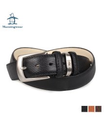 Munsingwear/マンシングウェア Munsingwear ベルト レザーベルト メンズ 本革 バックル LEATHER BELT ブラック ブラウン チョコ 黒 MU－1520/504036577