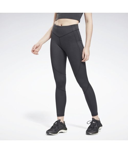 Reebok(リーボック)/ツートーン スタジオ レギンス / Two－Tone Studio Leggings/ブラック