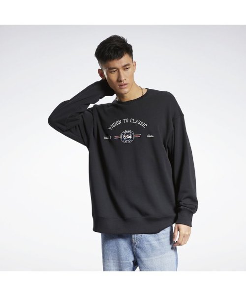 Reebok(リーボック)/ロマンティック クラウン クルー スウェットシャツ / Romantic Crown Crew Sweatshirt/ブラック