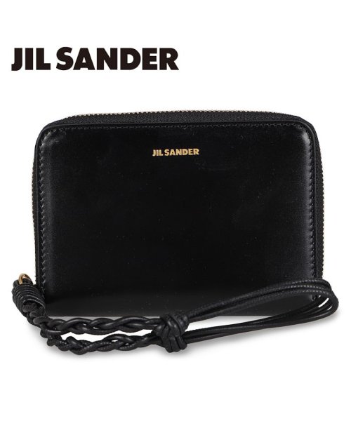 Jil Sander(ジル・サンダー)/ジルサンダー JIL SANDER 二つ折り財布 メンズ レディース 本革 ラウンドファスナー POCKET ZIP AROUND WALLET ブラック 黒 /ブラック