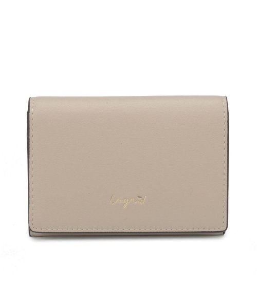 Ungrid(アングリッド)/アングリッド Ungrid カードケース 名刺入れ 定期入れ レディース SMOOTH CARD CASE ブラック ホワイト ベージュ カーキ ブラウン ワイ/アイボリー