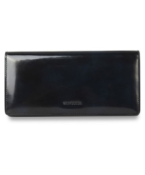 VANQUISH(ヴァンキッシュ)/ヴァンキッシュ VANQUISH 財布 長財布 メンズ 本革 LONG WALLET グレー ネイビー ブラウン ワイン グリーン VQM－43190/ネイビー