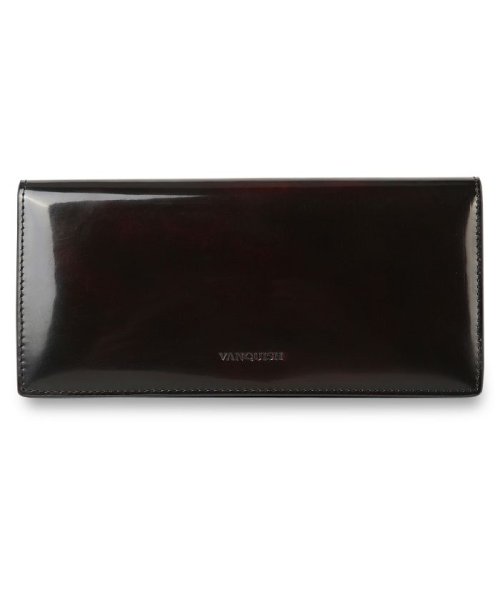 VANQUISH(ヴァンキッシュ)/ヴァンキッシュ VANQUISH 財布 長財布 メンズ 本革 LONG WALLET グレー ネイビー ブラウン ワイン グリーン VQM－43190/ダークブラウン