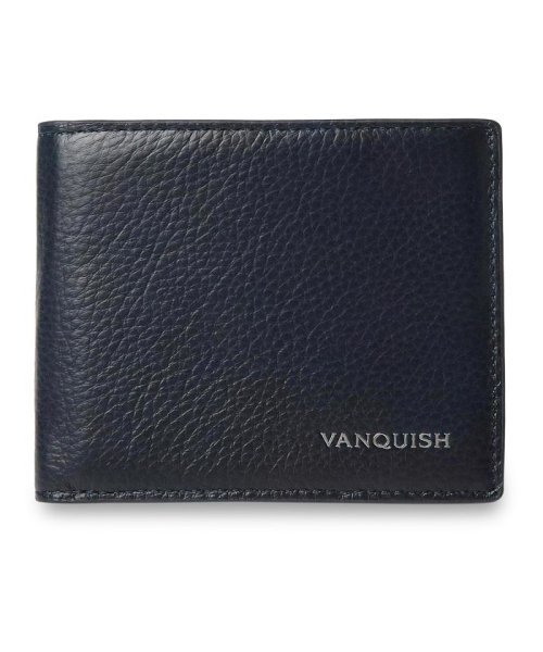 VANQUISH(ヴァンキッシュ)/ヴァンキッシュ VANQUISH 二つ折り財布 メンズ 本革 WALLET ブラック ネイビー ダーク グリーン 黒 43520/その他系1