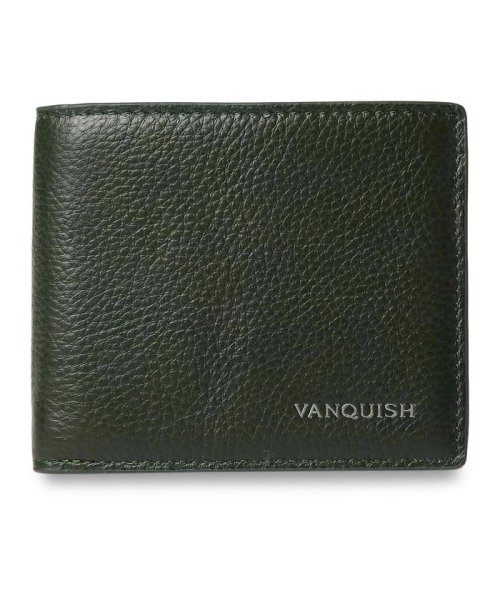 VANQUISH(ヴァンキッシュ)/ヴァンキッシュ VANQUISH 二つ折り財布 メンズ 本革 WALLET ブラック ネイビー ダーク グリーン 黒 43520/その他系2
