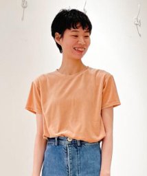 GALERIE VIE(GALERIE VIE)/コットンポリエステルベロア ハーフスリーブプルオーバー/25オレンジ