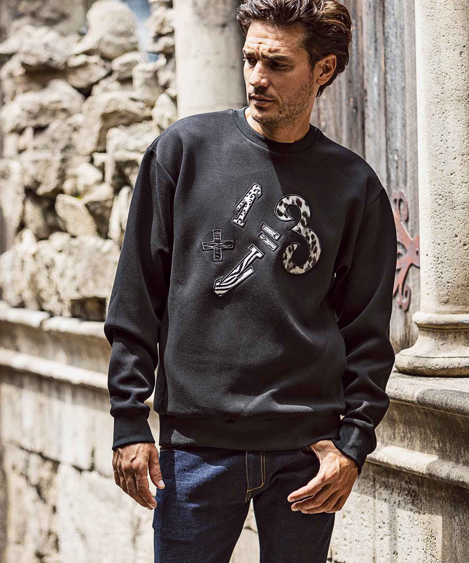 1+1=3アニマルロゴスウェット(504256343)｜HANKYU MEN'S / 阪急メンズ