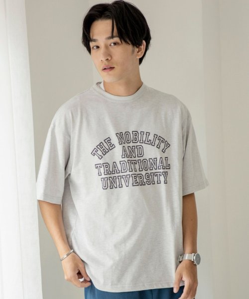 セール スラブ天竺カレッジプリントtシャツ コーエン Coen Magaseek