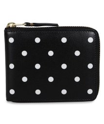 COMME des GARCONS/コムデギャルソン COMME des GARCONS 二つ折り財布 メンズ レディース ラウンドファスナー POLKA DOTS PRINTED ブラック 黒 /504254375