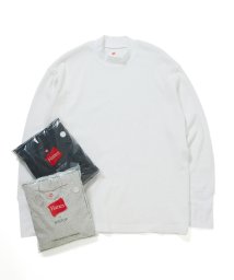 ADAM ET ROPE'(アダム　エ　ロペ)/【Hanes for BIOTOP】Cotton Stretch Thermal Mock Neck/ホワイト（10）