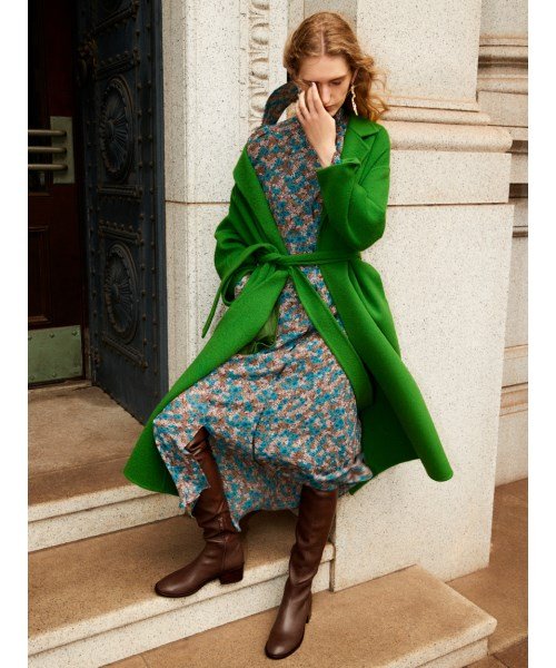 ヴィンテージフラワープリントボウタイワンピース フレイ アイディー Fray I D Magaseek