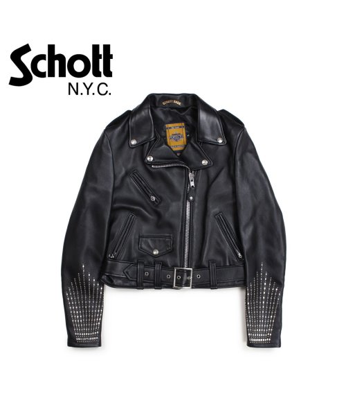 Schott(ショット)/ショット Schott ジャケット ライダースジャケット レディース WOMEN RIDERS JACKET ブラック/その他