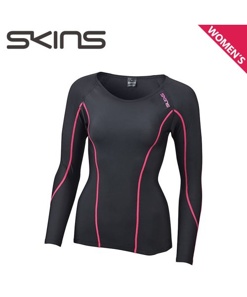 スキンズ Skins 00 ロングスリーブトップ レディース Dnamic Core ブラック Da スキンズ Skins Magaseek