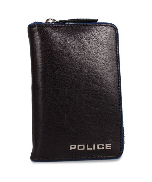 POLICE(ポリス)/ポリス POLICE 財布 長財布 テライオ メンズ ラウンドファスナー 本革 ROUND ZIPPER WALLET ブラック カーキ ダーク ブラウン 黒 /ブラック