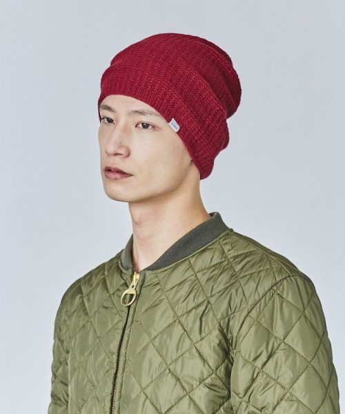 OVERRIDE(OVERRIDE)/OVERRIDE BULKY LOOSE BEANIE/レッド