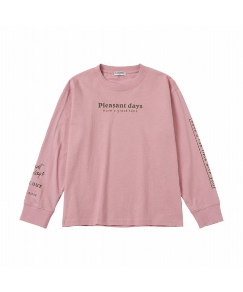 MAC HOUSE(kid's)(マックハウス（キッズ）)/T－GRAPHICS ティーグラフィックス 天竺袖プリントロングスリーブTシャツ MH/TG21AW18G/ピンク