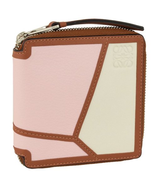 LOEWE(ロエベ)/【LOEWE(ロエベ)】LOEWE ロエベ  PUZZLE SQUARE ZIP WALLET/ピンク系