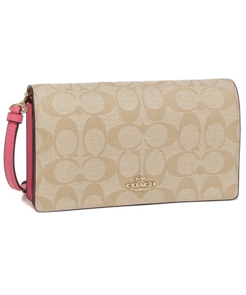 新品本物 コーチ Imsq1 3036 Coach レディース ピンク ベージュ シグネチャー ショルダーバッグ アウトレット バッグ Www Ronatec Com Br
