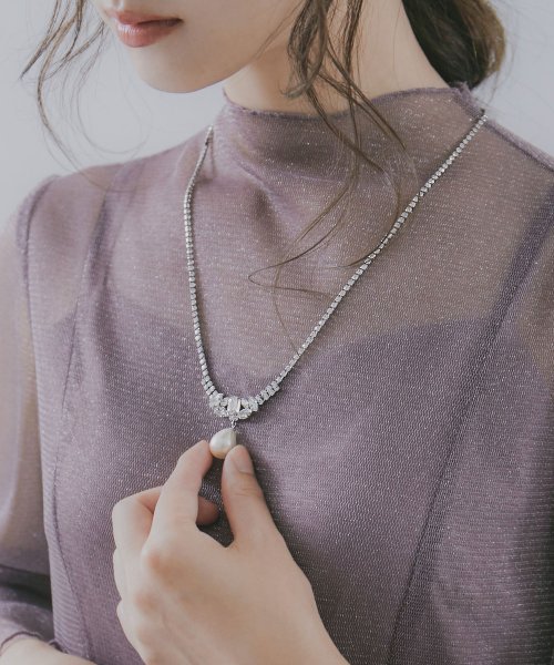 パーティー アクセサリー ネックレス ビジュー シンプル パール チョーカー ゴールド シルバー イミテーションパール おしゃれ ドレス ワンピース 結婚式 ニアナ Niana Magaseek