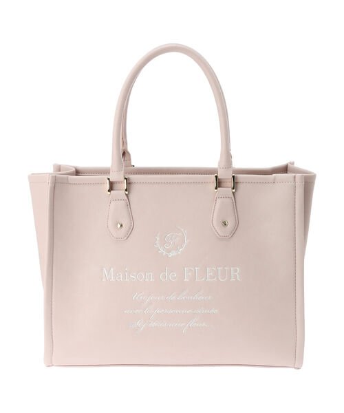 マテリアル合皮トートバッグ メゾンドフルール Maison De Fleur Magaseek