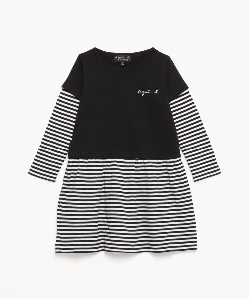 J190 E Robe キッズ ドッキングワンピース アニエスベー ガールズ Agnes B Girls Magaseek