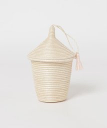 URBAN RESEARCH/indigo africa　Mini White Tassel Basket/504261657