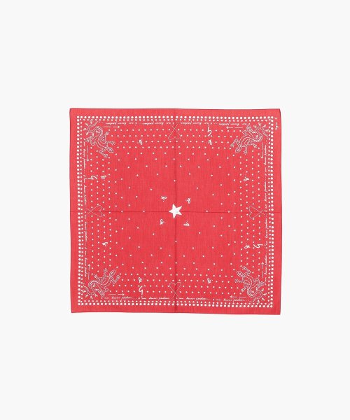 agnes b. FEMME(アニエスベー　ファム)/KD40 HANDKERCHIEF BANDANA バンダナ柄ハンカチ/レッド