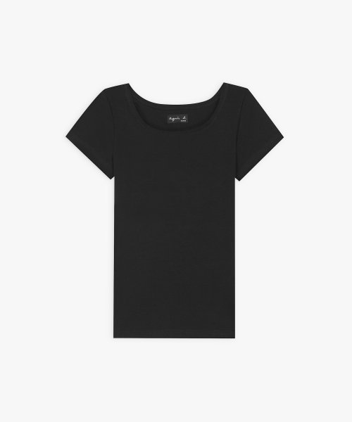 agnes b. FEMME(アニエスベー　ファム)/JG13 TS コットンTシャツ/ブラック
