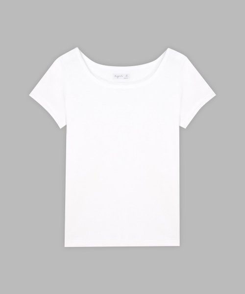 agnes b. FEMME(アニエスベー　ファム)/JG13 TS コットンTシャツ/ホワイト