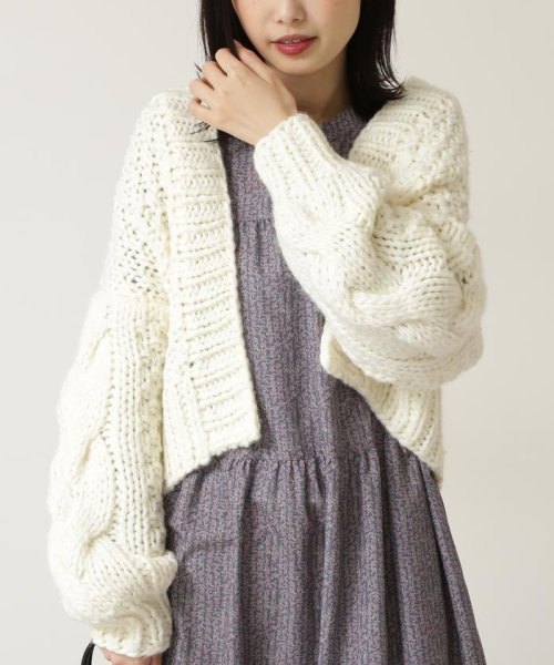 セール ハンドニッティングカーデ ナチュラルビューティーベーシック Natural Beauty Basic Magaseek
