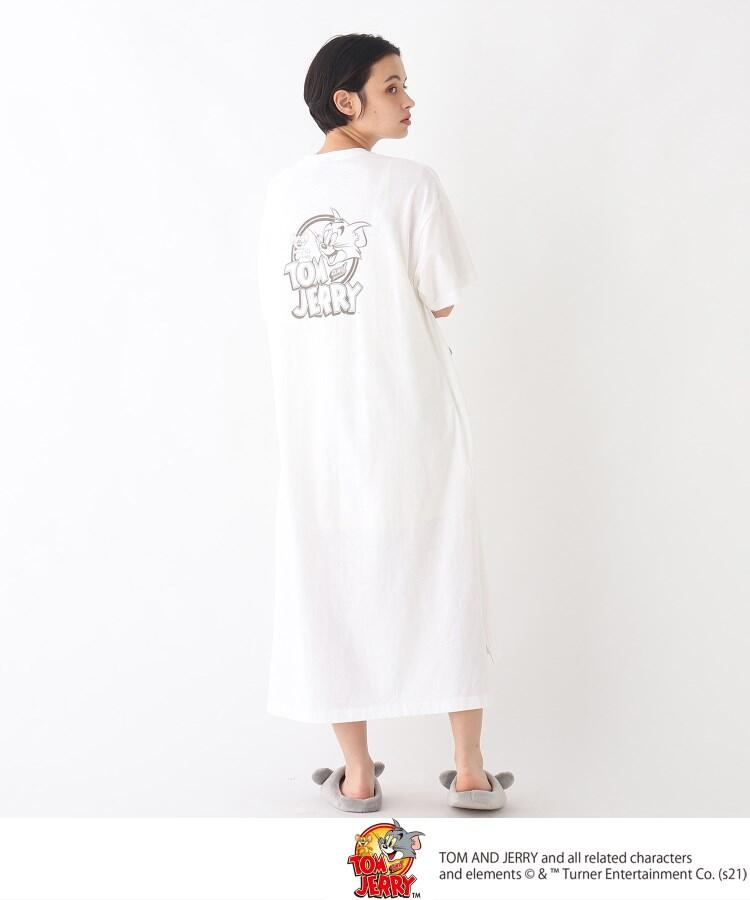 セール コラボ トムとジェリー バックプリントロングtシャツワンピース オペークドットクリップ Opaque Clip Magaseek