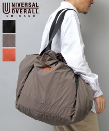 UNIVERSAL OVERALL(ユニバーサルオーバーオール)/ユニバーサルオーバーオール 大容量 信玄型 巾着バッグ ビッグサイズ 巾着ショルダーバッグ/グレー