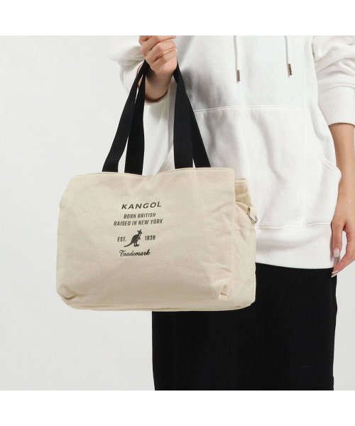 カンゴール トートバッグ Kangol Park トート 持ち手 長め 2way ショルダーバッグ 斜めがけ 肩掛け ファスナー付き 軽量 250 2127 カンゴール Kangol Magaseek