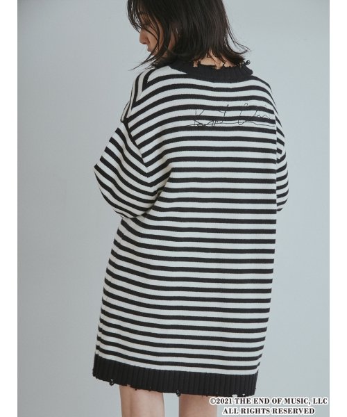Snidel Feat Kurt Cobain ボーダーニットワンピース レディースファッション 阪急百貨店公式通販 Hankyu Fashion