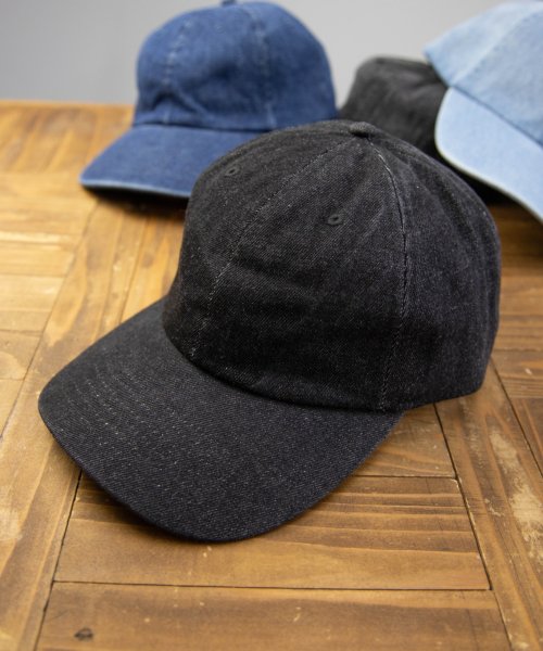 Nylaus(ナイラス)/NEWHATTAN Baseball Low Cap－denim/ブラック系1